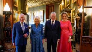 Le roi Philippe et la reine Mathilde accueillis par Charles III et Camilla à Windsor (photos)