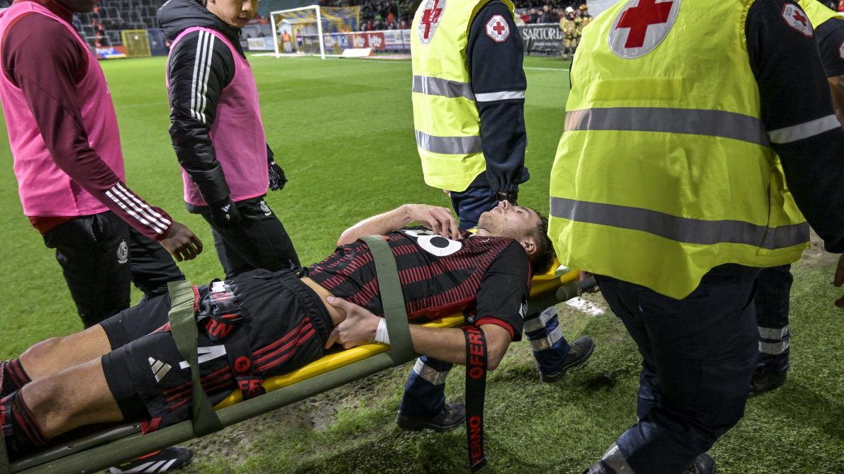 Zinho Vanheusden a quitté l’hôpital : c’est a priori une contusion dans le bas du dos pour le capitaine du Standard