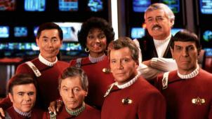 Le casting du «
Star Trek
» original… En haut à gauche : George « Sulu » Takei. © Reporters