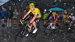 Chris Froome, lors de la neuvième étape du Tour. © Photo News