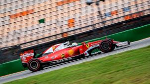 Vettel devant des sièges vides, vendredi à Hockenheim
: la F1 ne fait plus recette outre-Rhin.
