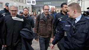 Antoine Deltour à son arrivée au procès en avril dernier. © Reuters