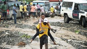 L’ouragan a fait d’énormes dégâts sur la côte sud d’Haïti. © AFP / Hector Retamal.