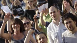 Les réseaux sociaux, outil favori de la jeunesse, favorisent des mobilisations plus «
immédiates
», comme lors des flashs mob ou des rassemblements de Nuit Debout. © Photo News.