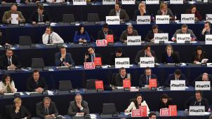 Les membres du Parlement européen à Strasbourg © AFP