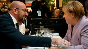Lors d’un dîner avec Angela Merkel à Bruxelles, Charles Michel a eu l’impression d’avoir réussi à insuffler l’idée qu’ «
il faut bouger, car l’immobilisme n’est plus possible
». © Reuters.