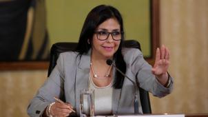 La n°1 de la diplomatie du Venezuela, Delcy Rodriguez, a traité le secrétaire général de l’OEA de «
menteur et malfaiteur
». © Reuters
