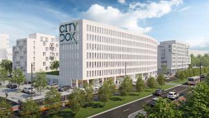 Parmi les nombreux projets d’Atenor à Bruxelles, on retrouve City Dox à Anderlecht. © D.R.