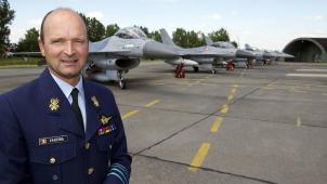 Le général-major Vansina, patron de la Composante Air de la Défense. © Belga