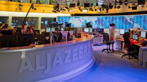 La vaste salle de rédaction d’Al-Jazeera à Doha
: