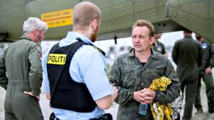 Le 10 août dernier, Peter Madsen (à g.) avait été secouru par la Défense danoise après le naufrage de son sous-marin. Le tronc de Kim Wall avait été retrouvé onze jours plus tard, poignardé 14 fois. © Reuters.