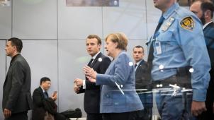 Emmanuel Macron et Angela Merkel à ka COP 23