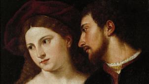 Une image pour «
Othello
»
: «
Autoportrait avec des amis
» (détail) d’un disciple du Titien. Vers 1519.