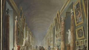 Hubert Robert (Paris, 1733–Paris, 1808), «
La Grande Galerie du Louvre vers 1801
», 1805, huile sur toile. © Paris, musée du Louvre, département des Peintures