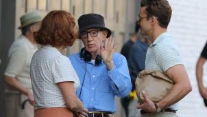 Woody Allen entouré de Kate Winslet et Justin Timberlake.