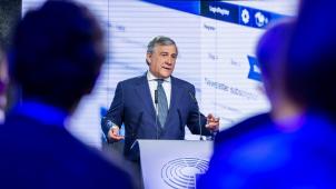 Le président du Parlement sortant, l’Italien Antonio Tajani, a lancé le compte à rebours des élections européennes, qui se tiendront dans un an.
