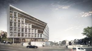 Le projet est en cours à l’entrée de Namur
: 6.000 m
2
 de bureaux sur l’ancien site Avis.