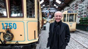 Philippe Geluck a choisi le Musée du tram pour évoquer Bruxelles, «
son camp de base
».