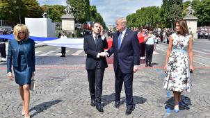 En 2017, Melania et Donald Trump avaient été accueillis en grande pompe par les époux Macron pour le défilé du 14 Juillet.