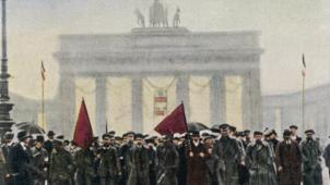 Les manifestations de gauche qui ont mené à l’instauration de la République de Weimar.