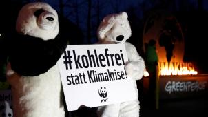 Des militants de Greenpeace et du WWF avaient tenu à manifester pour la dernière réunion de la commission, vendredi à Berlin.