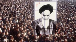 Manifestation et démonstration de force à Téhéran en janvier 1979.