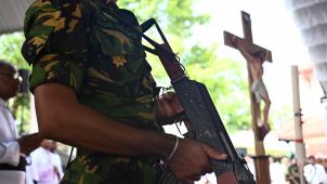 Deux jours après les attentats terroristes à Negombo, au Sri Lanka © AFP