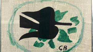 Georges BRAQUE, «
Oiseaux dans le feuillage
», 1961, lithographie en couleurs, épreuve signée et numérotée 41/50, 80 x 105 cm, estimation : 10 000 - 15 000 euros.