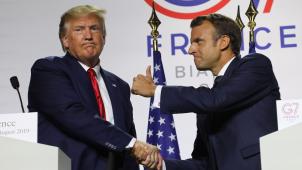 En conférence de presse finale aux côtés d’Emmanuel Macron, Donald Trump a salué un sommet «
couronné de succès
».