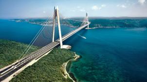 Le pont Yavuz Sultan Selim à Istanbul, le troisième lancé au-dessus du Bosphore.