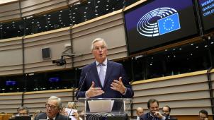 Michel Barnier s’est adressé au Parlement européen, ce mercredi à Bruxelles.
