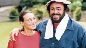 Luciano Pavarotti et Nicoletta Mantovani, sa seconde épouse.