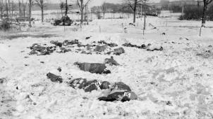 Les corps des soldats américains ont été retrouvés, gelés sous la neige, en janvier 1945, dans une prairie qui, actuellement, jouxte le musée dédié à ce drame.