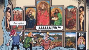 Jan van Eyck désespéré par les rehauts de son assistant Lambique...