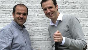 Philippe Van Ophem (à gauche) et Daniel Verougstraete, les deux fondateurs de l’ASBL Educit veulent réduire la fracture numérique
: «
Si en septembre, on se retrouve dans la même situation suite à une résurgence de l’épidémie, va-t-on encore accepter qu’on ne puisse pas donner cours
?
»