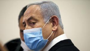 Le Premier ministre israélien Binyamin Netanyahou à l’ouverture de son procès pour corruption.