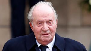 Juan Carlos aux funérailles du Grand-Duc Jean, le 4 mai 2019 à Luxembourg.