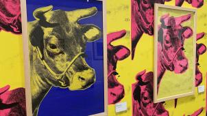 «
Cow
», sérigraphie sur papier peint, 1966.