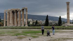 La Grèce va se reconfiner dès samedi pour trois semaines. Et le site du Temple de Zeus, à Athènes, était déjà bien désert ce vendredi.