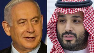 Le Premier ministre israélien, Benjamin Netanyahu et Mohammed ben Salman, le prince héritier saoudien