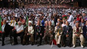 Le rassemblement annuel du Conseil national de la résistance iranienne, qui était visé par une bombe, à Villepinte, en juin 2018.