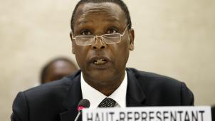 Pierre Buyoya en avril 2015 lors d’une session du Conseil des droits de l’Hommùe à Genève, à l’époque où il était le Haut-Représentant de l’Union africaine au Mali et au Sahel.