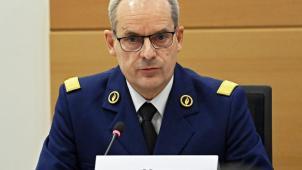 Marc De Mesmaeker, commissaire général de la police fédérale lors de la commission des Affaires intérieures et judiciaires sur l’affaire Chovanec .