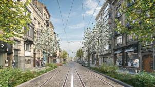 Le projet déposé par la Stib fera la part belle aux trams, vélos et cyclistes.