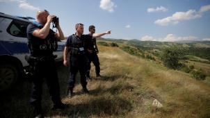 Une patrouille de Frontex en mission sur le terrain, en juillet 2019, à la frontière gréco-albanaise: une agence dans la tourmente...