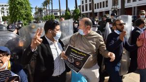 Manifestation de solidarité avec les journalistes emprisonnés, le 16 avril dernier à Rabat.