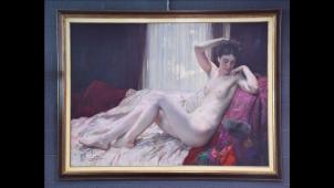 Herman Richir (1866-1942), «La Sérénité», 1928. Huile sur toile. Dimensions: 112 x 152 cm. Estimation: 6.000-8.000 euros.