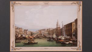 Une des 10 vues de Venise (XIX e  siècle, estimation 1.500-2.000 euros).