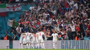 La finale de l’Euro à Wembley, l’apothéose d’une compétition qui a contribué à propager le variant delta déjà bien implanté en Europe. © AFP.