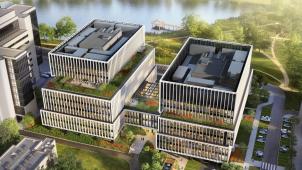 Un des nombreux projets de bureaux qu’Atenor développe à l’étranger: Lakeside, à Varsovie.
